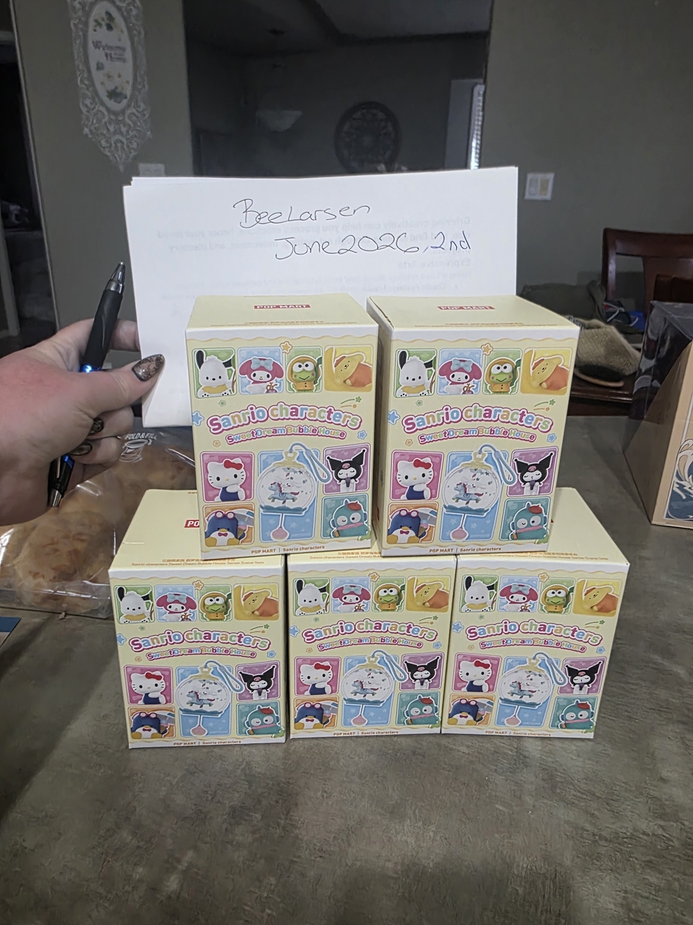 Sanrio Pastel Yellow Blind Box Set - Cute Character Pack 1 My Melody, Kuroppi Et